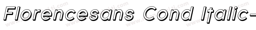 Florencesans Cond Italic字体转换